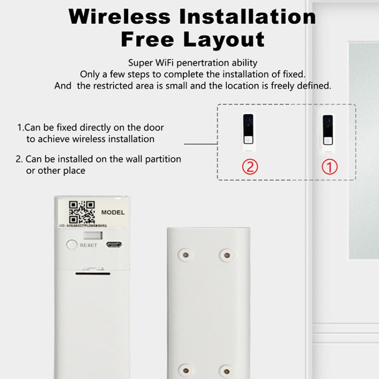 M200B WiFi Intelligent Square Button Video Doorbell, Support Infrared Motion Detection & Adaptive Rate & Two-way Intercom & Remote / PIR Wakeup, M200B M200B WiFi Intelligent Square Button Video Doorbell, Support Infrared Motion Detection & Adaptive Rate & Two-way Intercom & Remote / PIR Wakeup, M200B